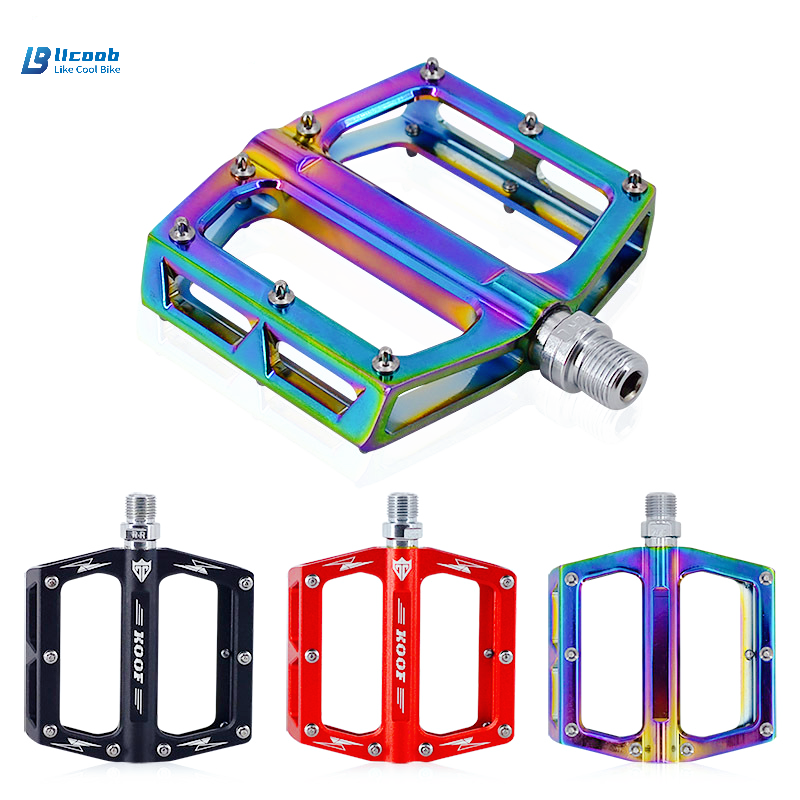 山地自行车脚踏 骑行脚蹬公路车铝合金大脚踏板轴承单车配件