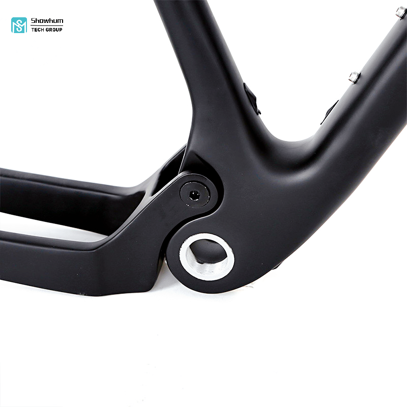 Unmarked carbon fiber soft tail mountain bike frame AM29 full shock absorption1 (2).png